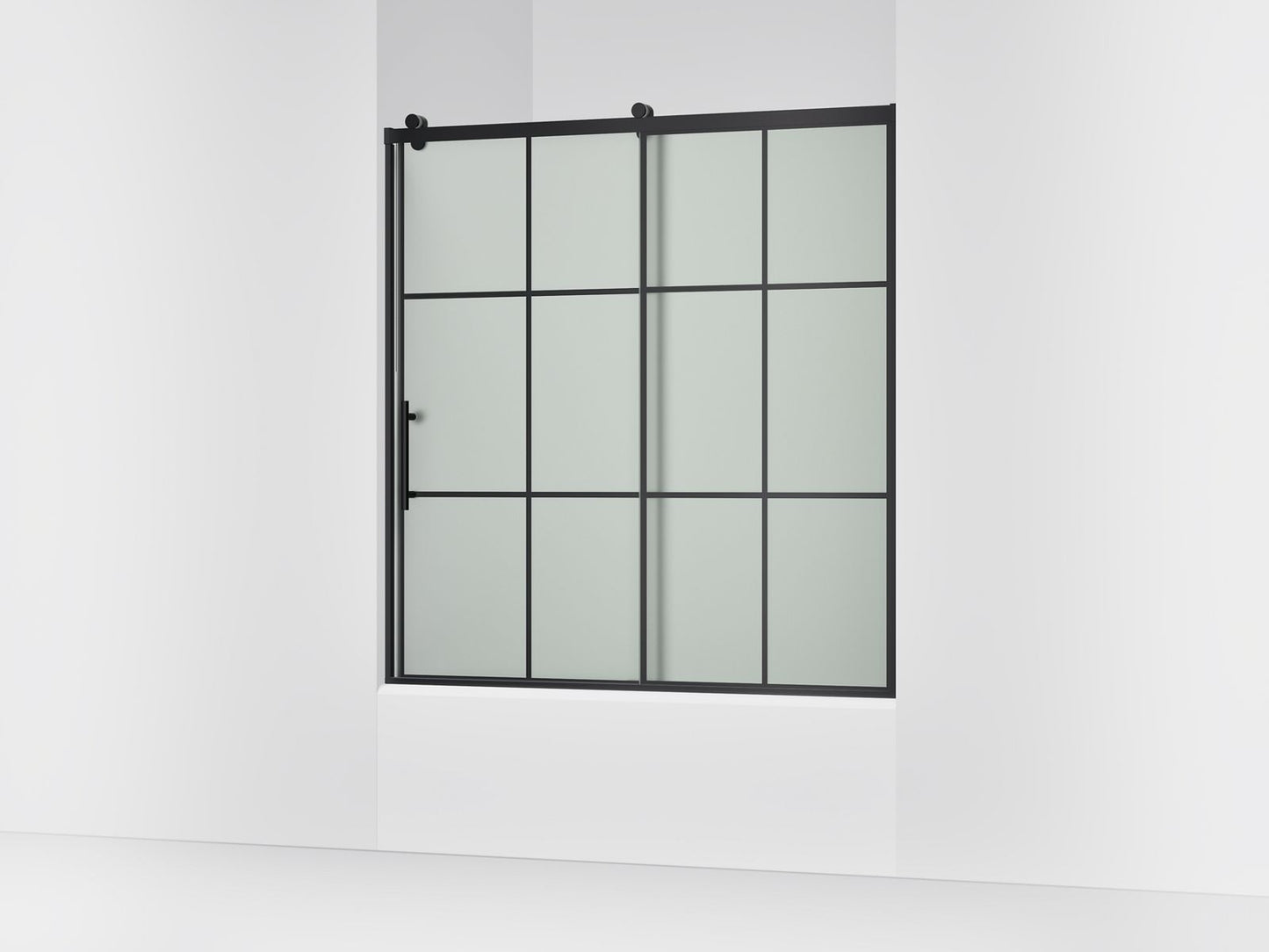 KOHLER K-702253-10G80 Rely 62-1/2" H sliding bath door with 3/8"-thick glass