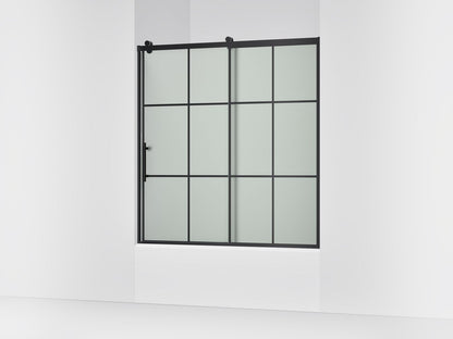 KOHLER K-702253-10G80 Rely 62-1/2" H sliding bath door with 3/8"-thick glass