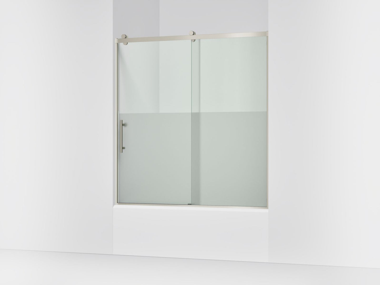 KOHLER K-702253-10G81 Rely 62-1/2" H sliding bath door with 3/8"-thick glass