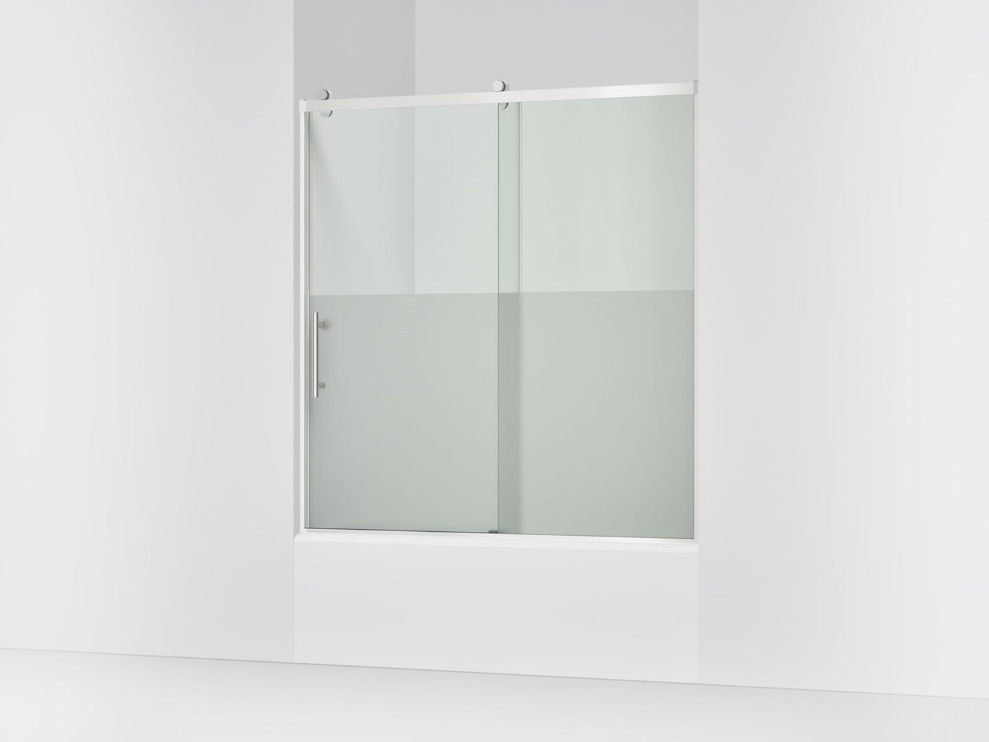 KOHLER K-702253-10G81 Rely 62-1/2" H sliding bath door with 3/8"-thick glass