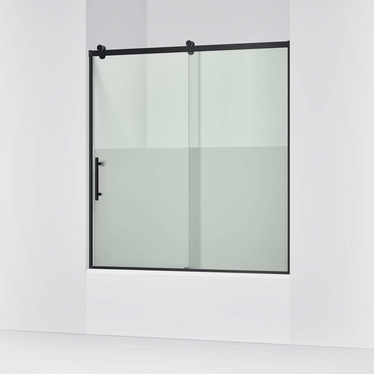 KOHLER K-702253-10G81 Rely 62-1/2" H sliding bath door with 3/8"-thick glass