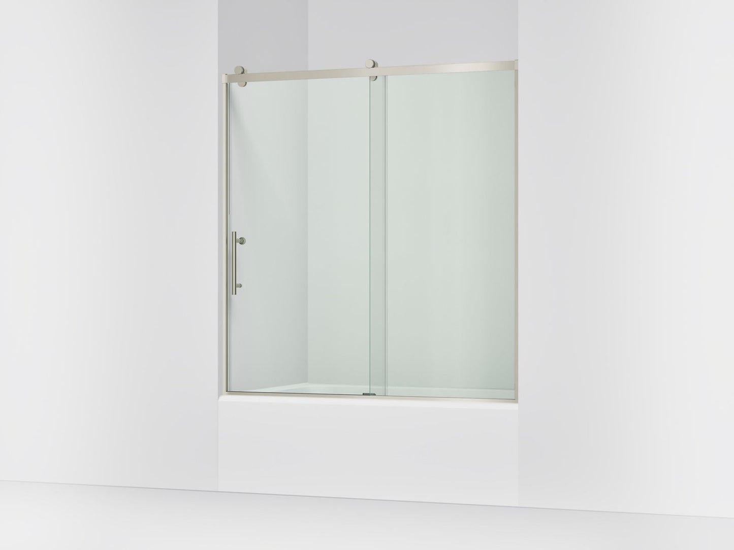 KOHLER K-702253-10L Rely 62-1/2" H sliding bath door with 3/8"-thick glass