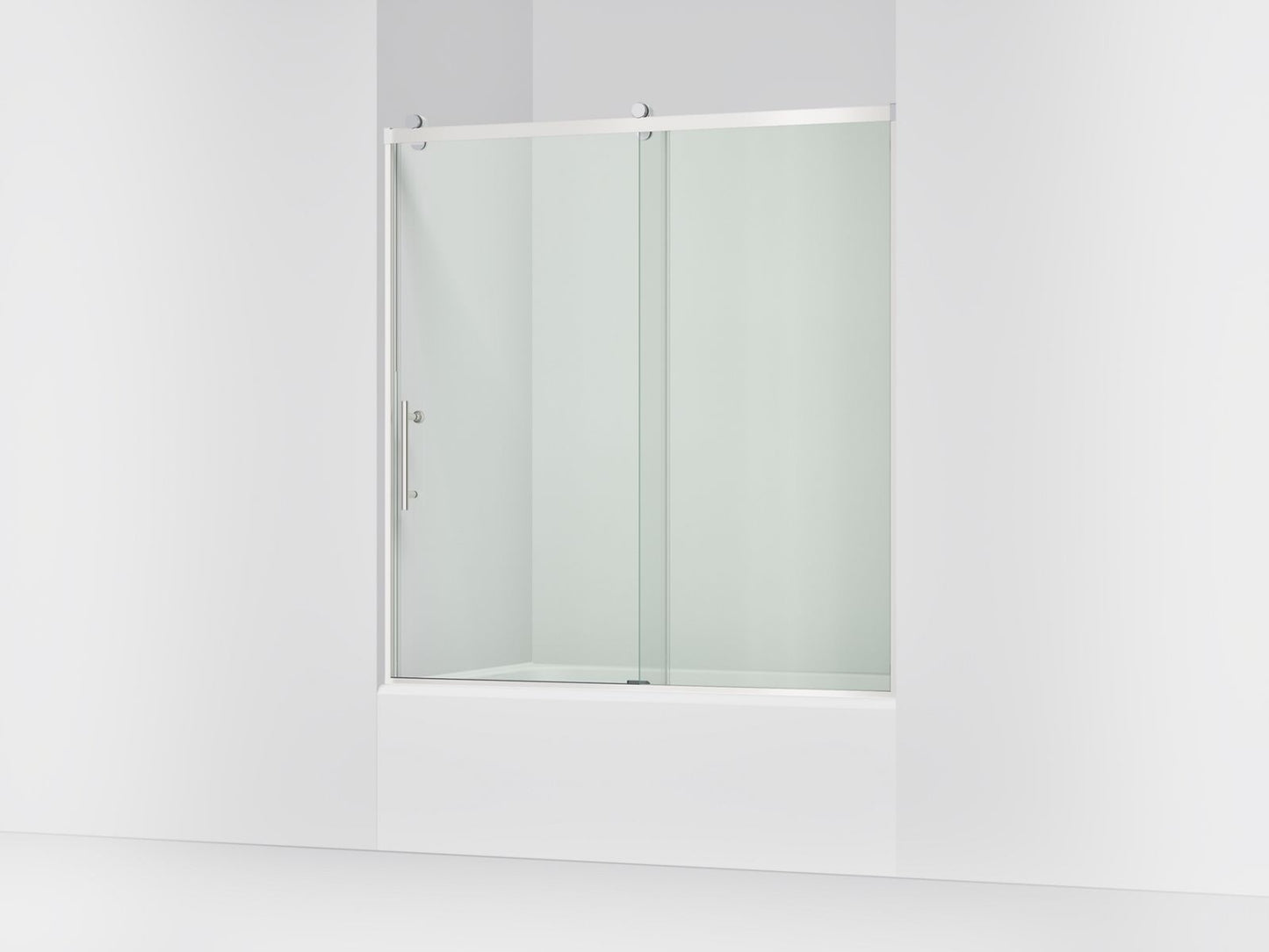KOHLER K-702253-10L Rely 62-1/2" H sliding bath door with 3/8"-thick glass