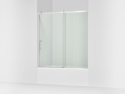 KOHLER K-702253-10L Rely 62-1/2" H sliding bath door with 3/8"-thick glass