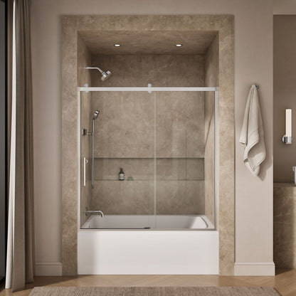 KOHLER K-702253-10L Rely 62-1/2" H sliding bath door with 3/8"-thick glass