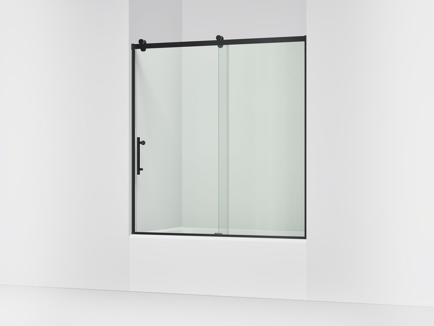 KOHLER K-702253-10L Rely 62-1/2" H sliding bath door with 3/8"-thick glass