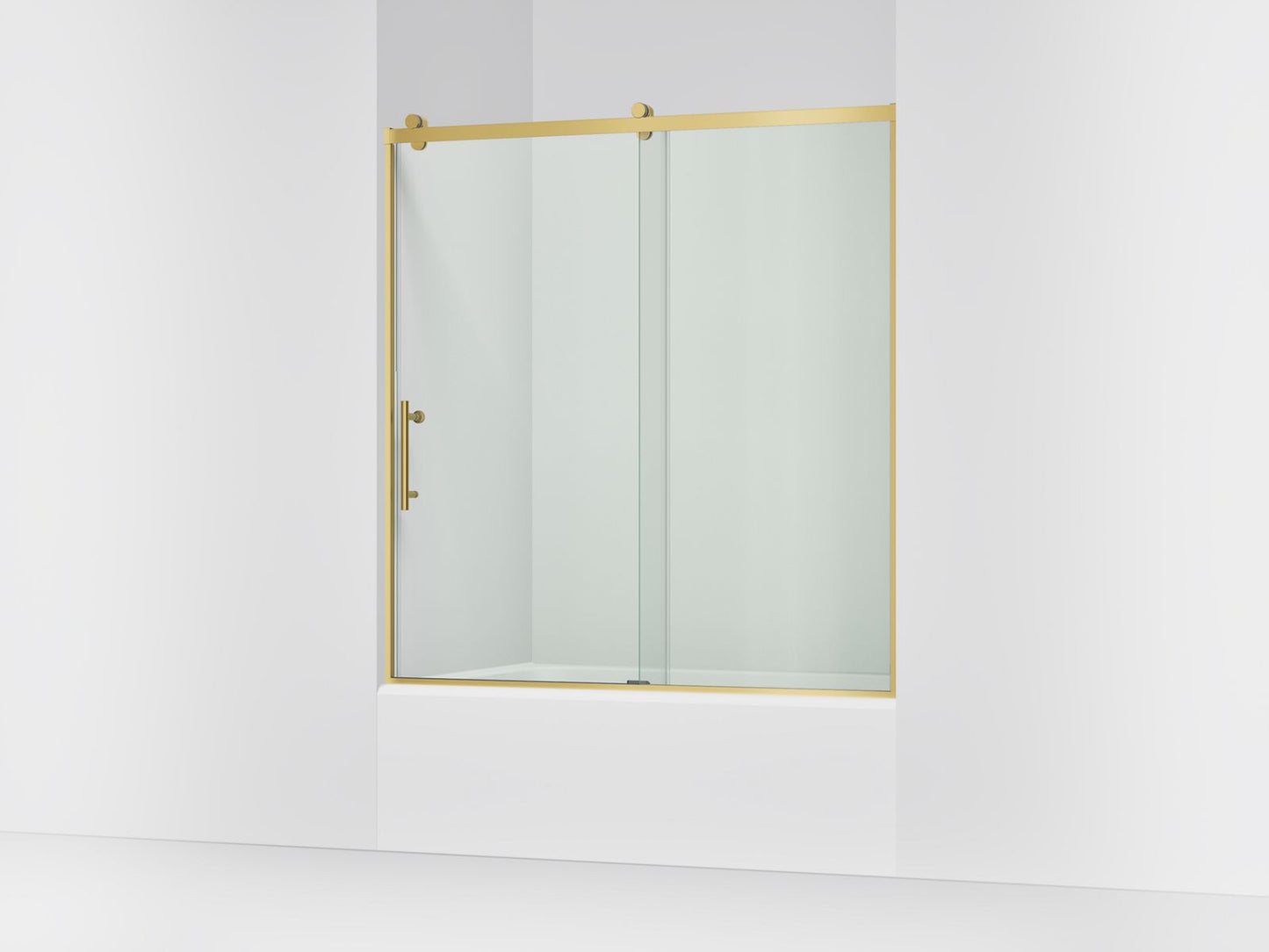 KOHLER K-702253-10L Rely 62-1/2" H sliding bath door with 3/8"-thick glass