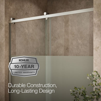 KOHLER K-702256-10G81 Rely 77" H sliding shower door with 3/8"-thick glass