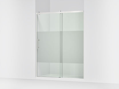 KOHLER K-702256-10G81 Rely 77" H sliding shower door with 3/8"-thick glass, bright polished silver
