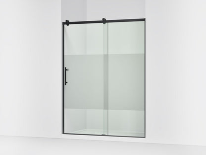 KOHLER K-702256-10G81 Rely 77" H sliding shower door with 3/8"-thick glass, matte black