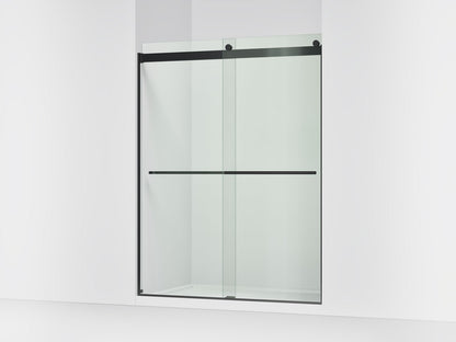 KOHLER K-702424-L Levity Plus Frameless sliding shower door, 77-9/16" H x 56-5/8 - 59-5/8" W, with 5/16"-thick Crystal Clear glass