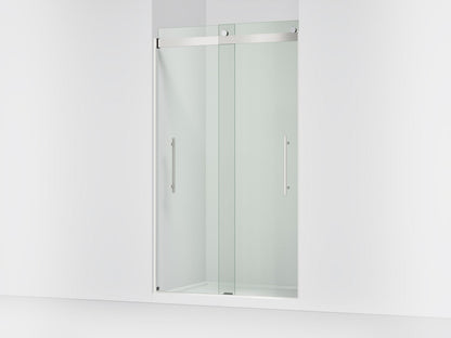 KOHLER K-702427-L Levity Plus Frameless sliding shower door, 81-5/8" H x 44-5/8 - 47-5/8" W, with 3/8"-thick Crystal Clear glass