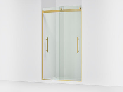 KOHLER K-702427-L Levity Plus Frameless sliding shower door, 81-5/8" H x 44-5/8 - 47-5/8" W, with 3/8"-thick Crystal Clear glass