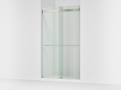 KOHLER K-702428-L Levity Plus Frameless sliding shower door, 81-5/8" H x 44-5/8 - 47-5/8" W, with 3/8"-thick Crystal Clear glass