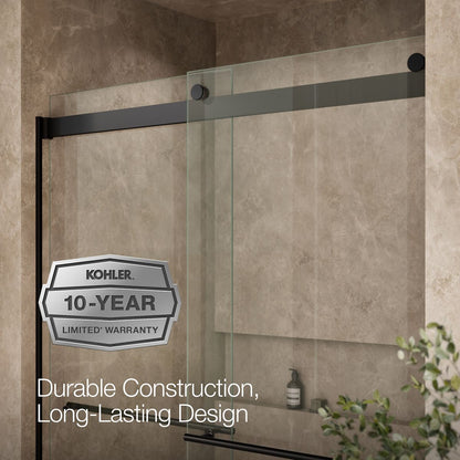 KOHLER K-702430-L Levity Plus 81-5/8" H sliding shower door with 3/8"-thick glass