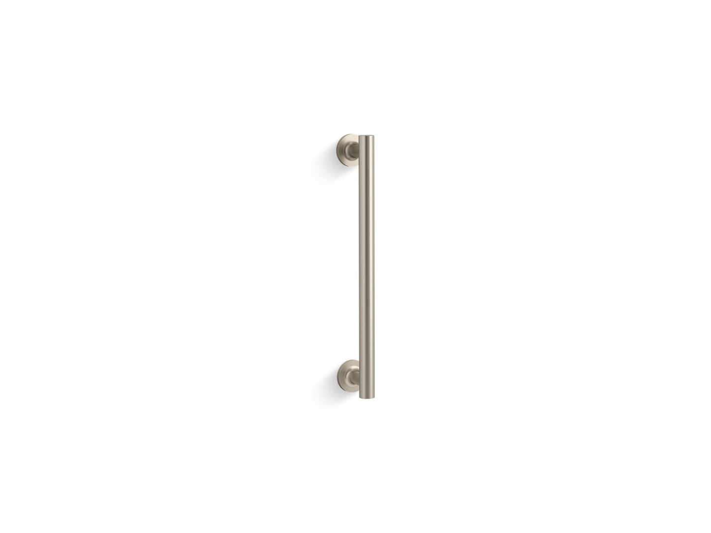 KOHLER K-705767 Purist 14" Pivot Shower Door Handle, Vibrant Brushed Nickel - 3/4 view of product