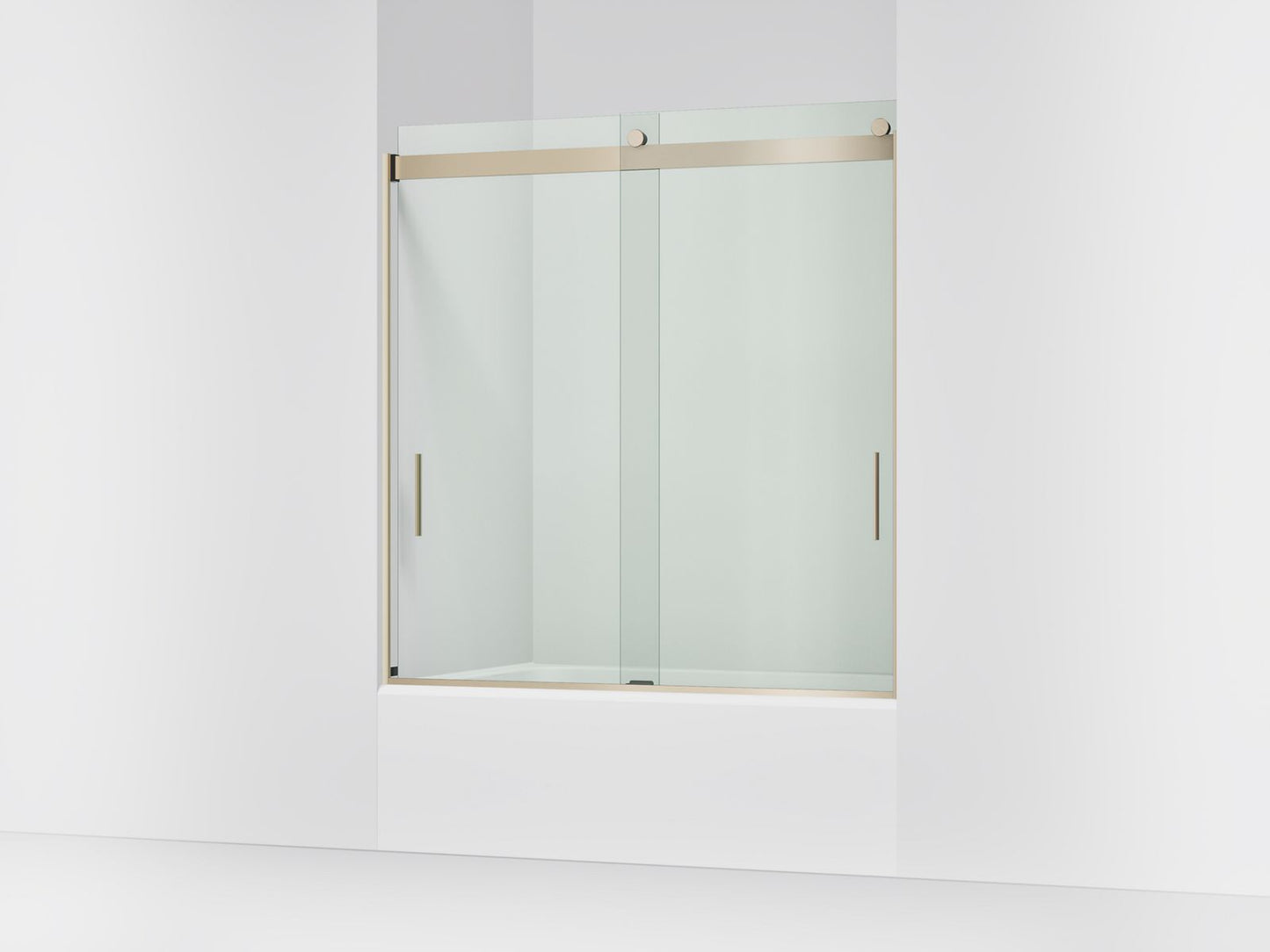 KOHLER K-706000-L Levity 62" H sliding bath door with 1/4"-thick glass