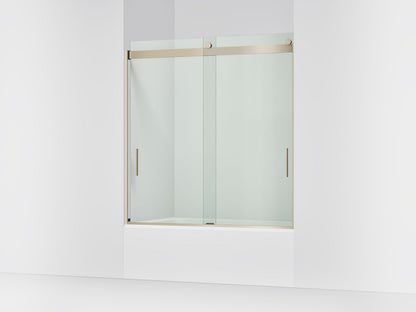 KOHLER K-706000-L Levity 62" H sliding bath door with 1/4"-thick glass