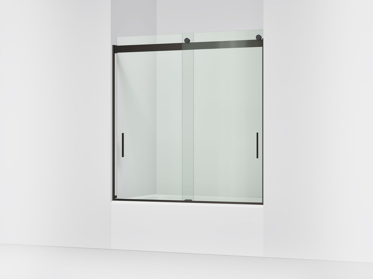 KOHLER K-706000-L Levity 62" H sliding bath door with 1/4"-thick glass