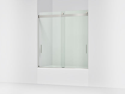 KOHLER K-706000-L Levity 62" H sliding bath door with 1/4"-thick glass