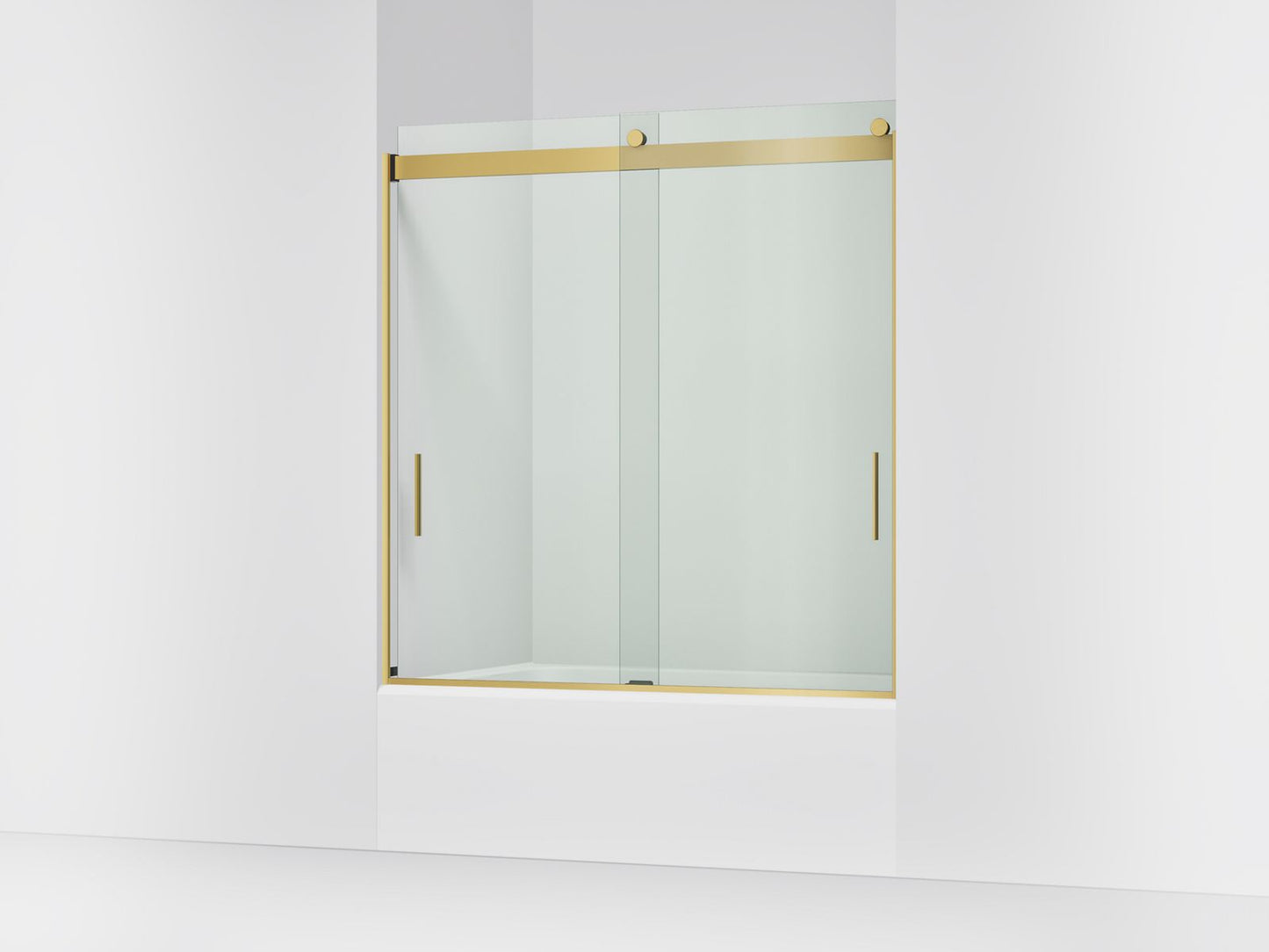 KOHLER K-706000-L Levity 62" H sliding bath door with 1/4"-thick glass