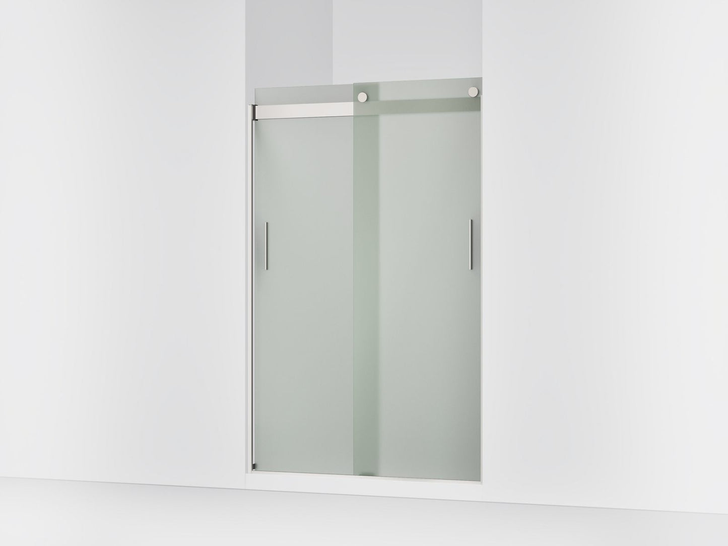 KOHLER K-706008-D3 Levity Sliding shower door, 74" H x 43-5/8 - 47-5/8" W, with 1/4" thick Frosted glass
