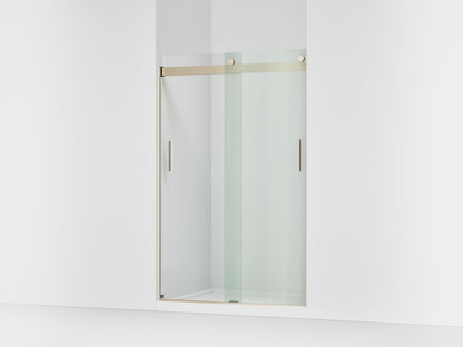 KOHLER K-706008-L Levity Sliding shower door, 74" H x 43-5/8 - 47-5/8" W, with 1/4" thick Crystal Clear glass