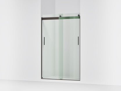 KOHLER K-706008-L Levity Sliding shower door, 74" H x 43-5/8 - 47-5/8" W, with 1/4" thick Crystal Clear glass