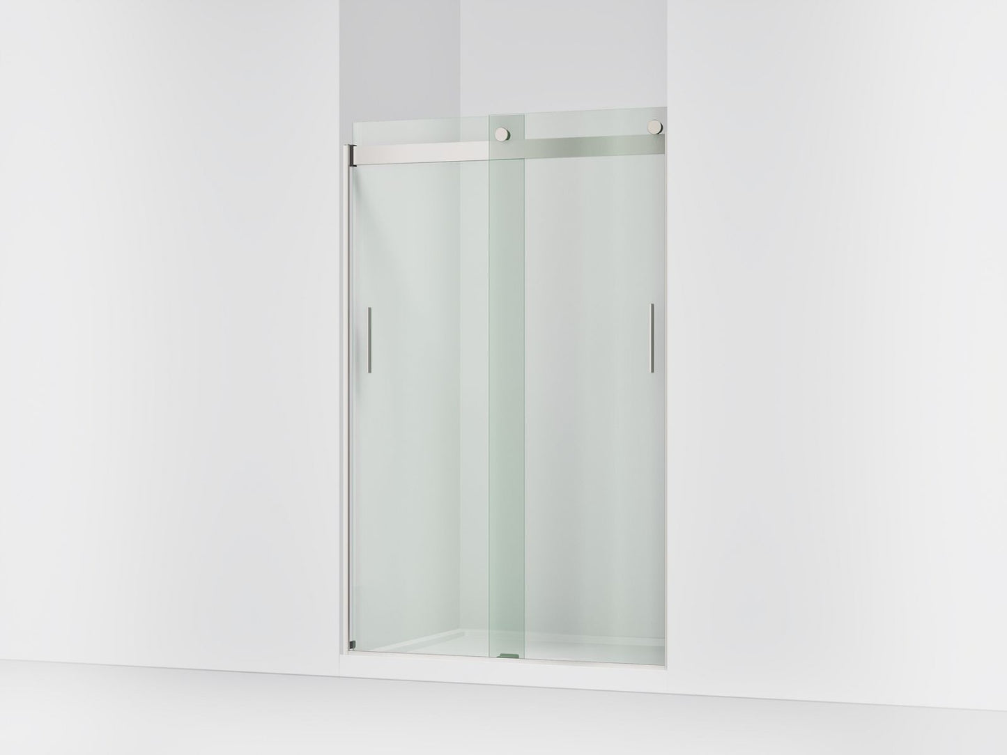 KOHLER K-706008-L Levity Sliding shower door, 74" H x 43-5/8 - 47-5/8" W, with 1/4" thick Crystal Clear glass