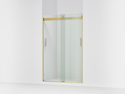 KOHLER K-706008-L Levity Sliding shower door, 74" H x 43-5/8 - 47-5/8" W, with 1/4" thick Crystal Clear glass