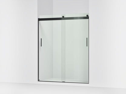 KOHLER K-706009-L Levity Sliding shower door, 74" H x 56-5/8 - 59-5/8" W, with 1/4" thick Crystal Clear glass