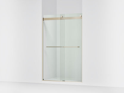 KOHLER K-706014-L Levity Sliding shower door, 74" H x 44-5/8 - 47-5/8" W, with 1/4" thick Crystal Clear glass