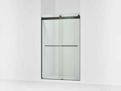 KOHLER K-706014-L Levity Sliding shower door, 74" H x 44-5/8 - 47-5/8" W, with 1/4" thick Crystal Clear glass