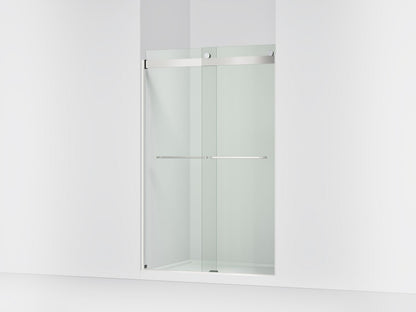 KOHLER K-706014-L Levity Sliding shower door, 74" H x 44-5/8 - 47-5/8" W, with 1/4" thick Crystal Clear glass