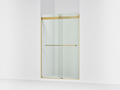KOHLER K-706014-L Levity Sliding shower door, 74" H x 44-5/8 - 47-5/8" W, with 1/4" thick Crystal Clear glass