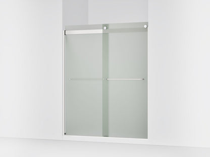 KOHLER K-706015-D3 Levity Sliding shower door, 74" H x 56-5/8 - 59-5/8" W, with 1/4" thick Frosted glass
