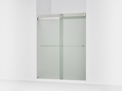 KOHLER K-706015-D3 Levity Sliding shower door, 74" H x 56-5/8 - 59-5/8" W, with 1/4" thick Frosted glass