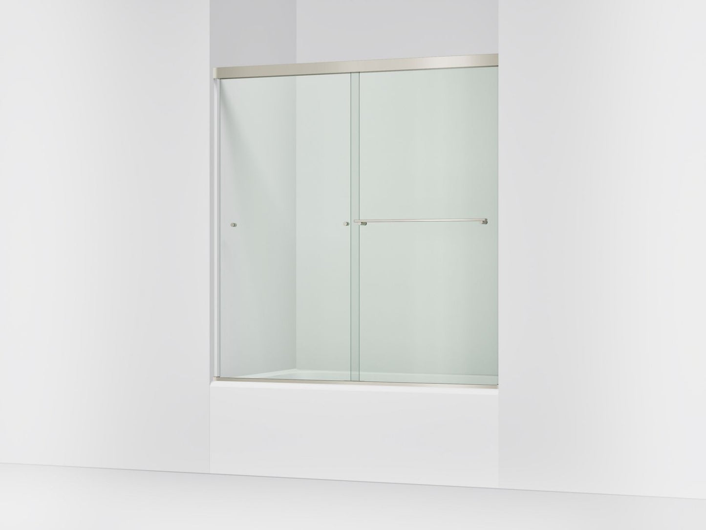 KOHLER K-707002-L Revel 62" H sliding bath door with 5/16"-thick glass