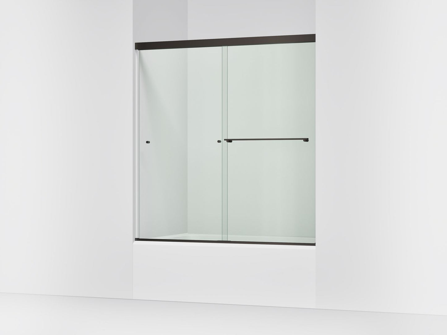 KOHLER K-707002-L Revel 62" H sliding bath door with 5/16"-thick glass
