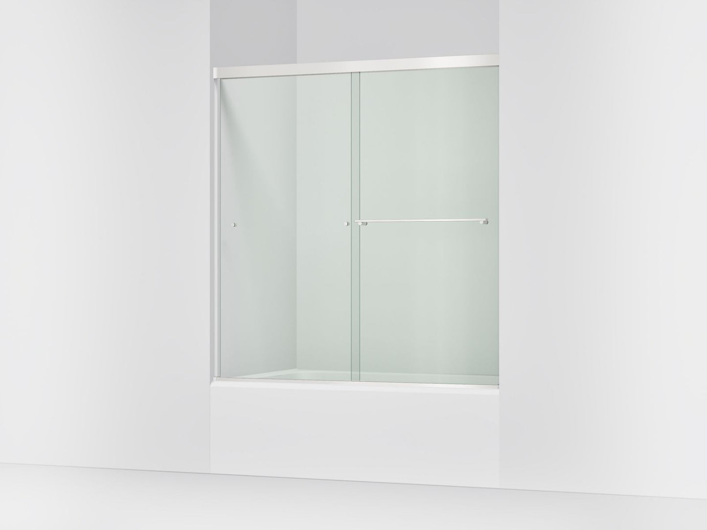 KOHLER K-707002-L Revel 62" H sliding bath door with 5/16"-thick glass