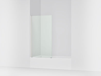 KOHLER K-707105-L Aerie Bath screen, 56-15/16" x 32" W with 1/4" thick Crystal Clear glass and square corner