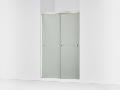 KOHLER K-707106-D3 Revel Sliding shower door, 76" H x 44-5/8 - 47-5/8" W, with 5/16" thick Frosted glass