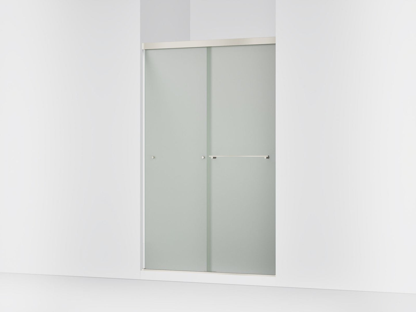 KOHLER K-707106-D3 Revel Sliding shower door, 76" H x 44-5/8 - 47-5/8" W, with 5/16" thick Frosted glass