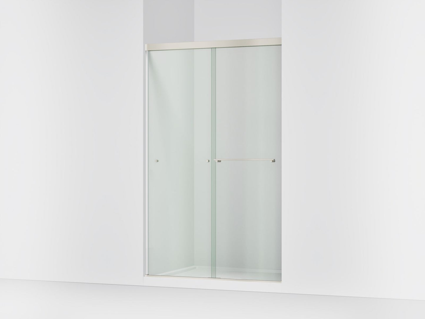 KOHLER K-707106-L Revel Sliding shower door, 76" H x 44-5/8 - 47-5/8" W, with 5/16" thick Crystal Clear glass