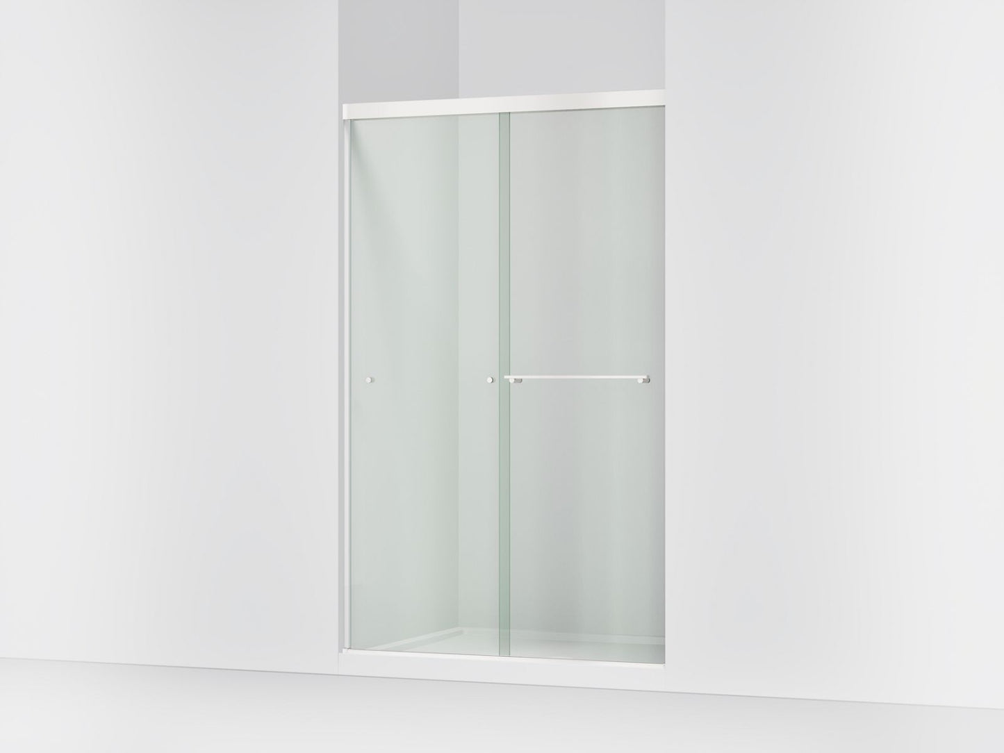 KOHLER K-707106-L Revel Sliding shower door, 76" H x 44-5/8 - 47-5/8" W, with 5/16" thick Crystal Clear glass