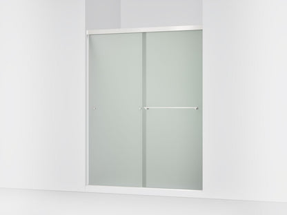 KOHLER K-707206-D3 Revel Sliding shower door, 76" H x 56-5/8 - 59-5/8" W, with 5/16" thick Frosted glass