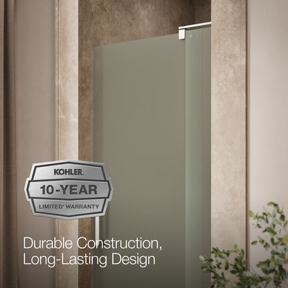 KOHLER K-707500-D3 Revel Pivot shower door, 70" H x 27-5/16 - 31-1/8" W, with 1/4" thick Frosted glass