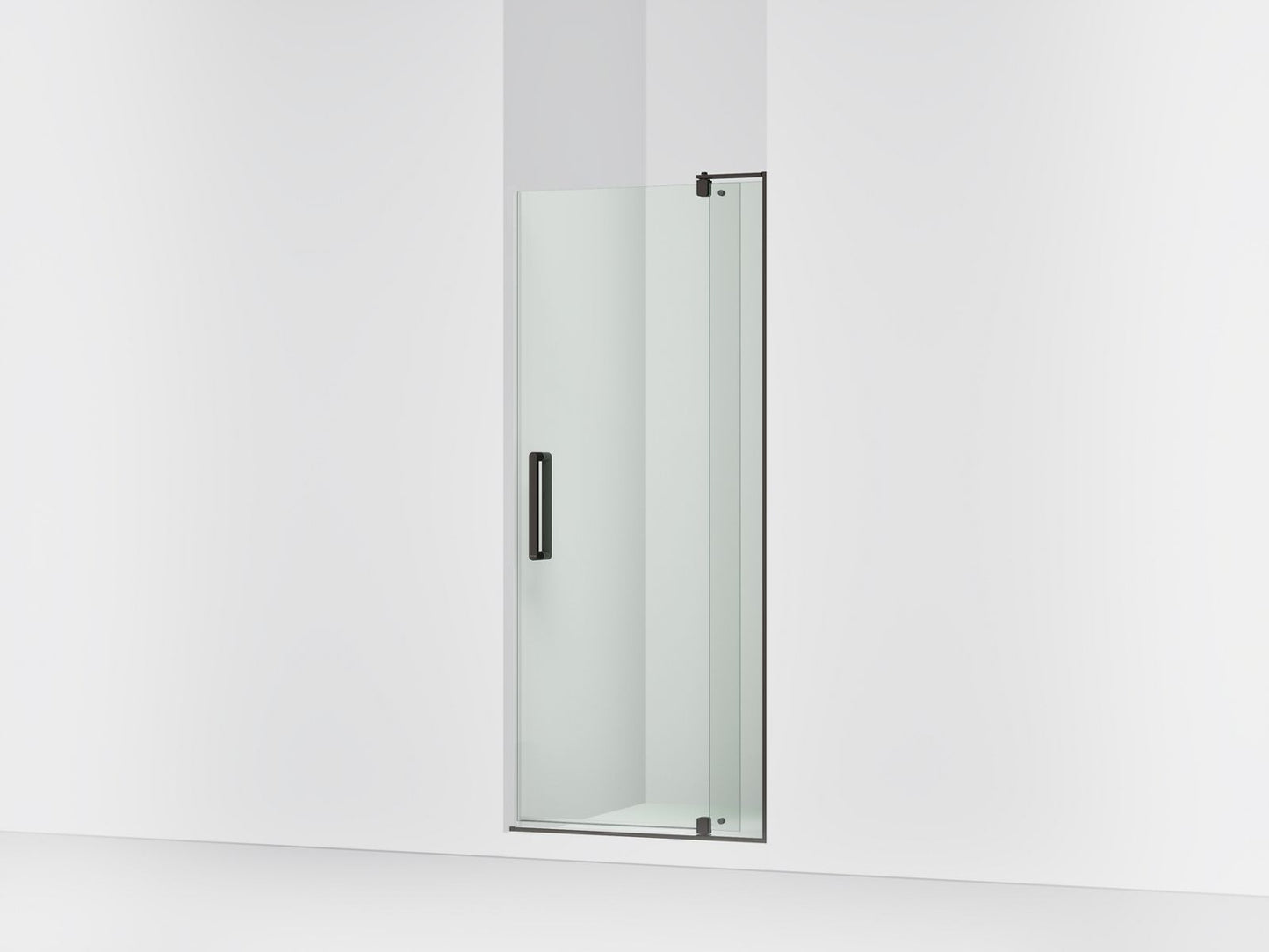 KOHLER K-707500-L Revel Pivot shower door, 70" H x 27-5/16 - 31-1/8" W, with 1/4" thick Crystal Clear glass