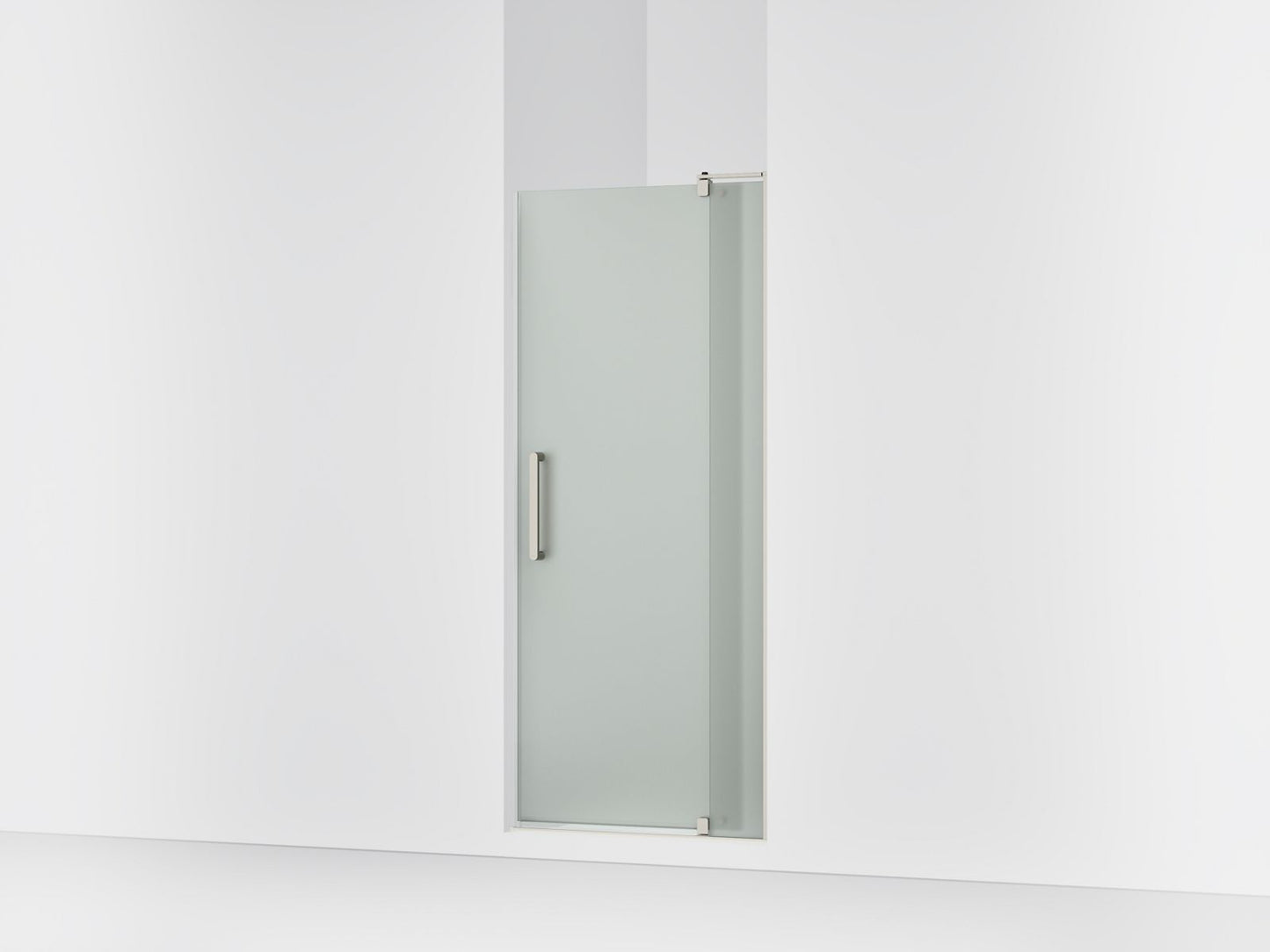 KOHLER K-707510-D3 Revel Pivot shower door, 70" H x 31-1/8 - 36" W, with 1/4" thick Frosted glass
