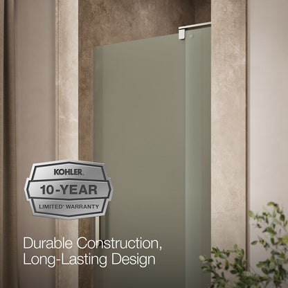 KOHLER K-707510-D3 Revel Pivot shower door, 70" H x 31-1/8 - 36" W, with 1/4" thick Frosted glass